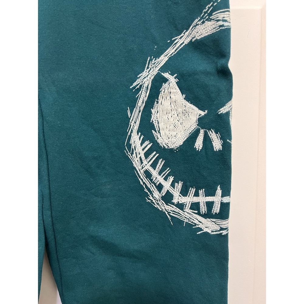 Disney Parks Nightmare Before Christmas XS Jack Skellington Sweatpants Green EUC